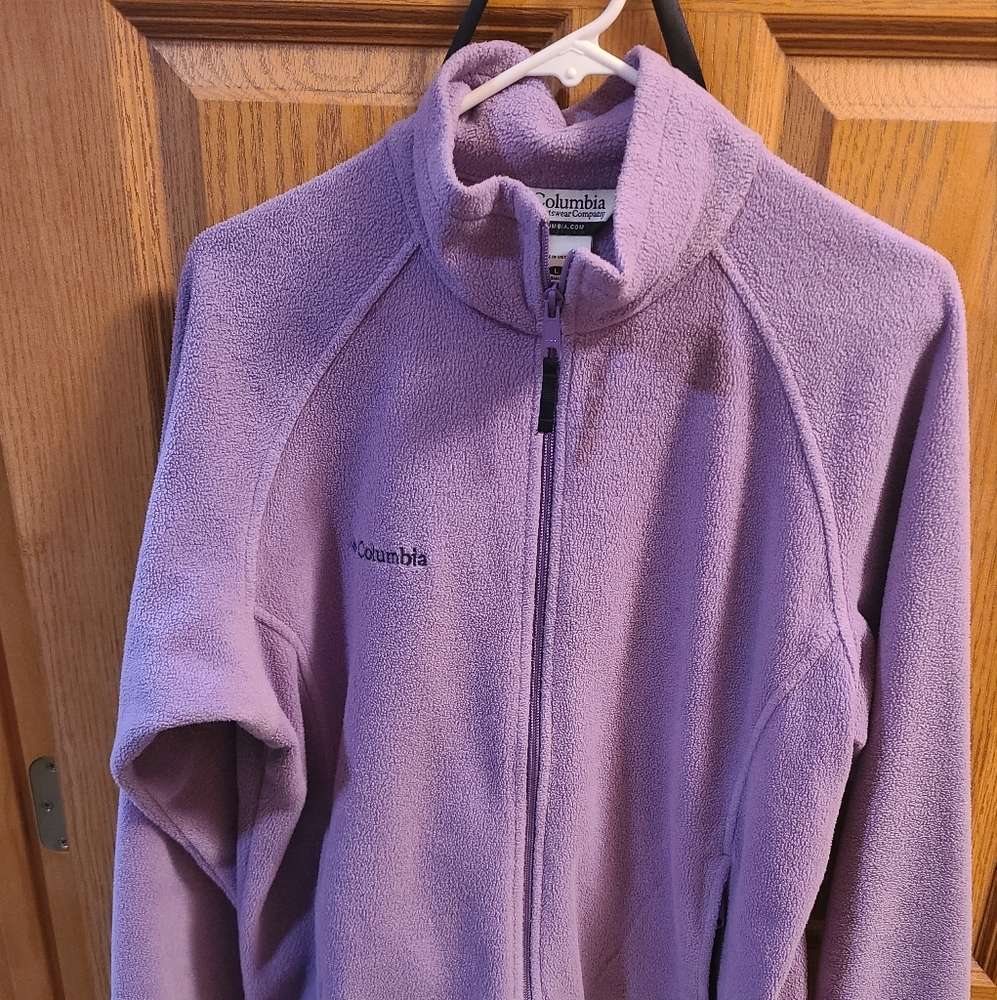Purple fleece Columbia coat